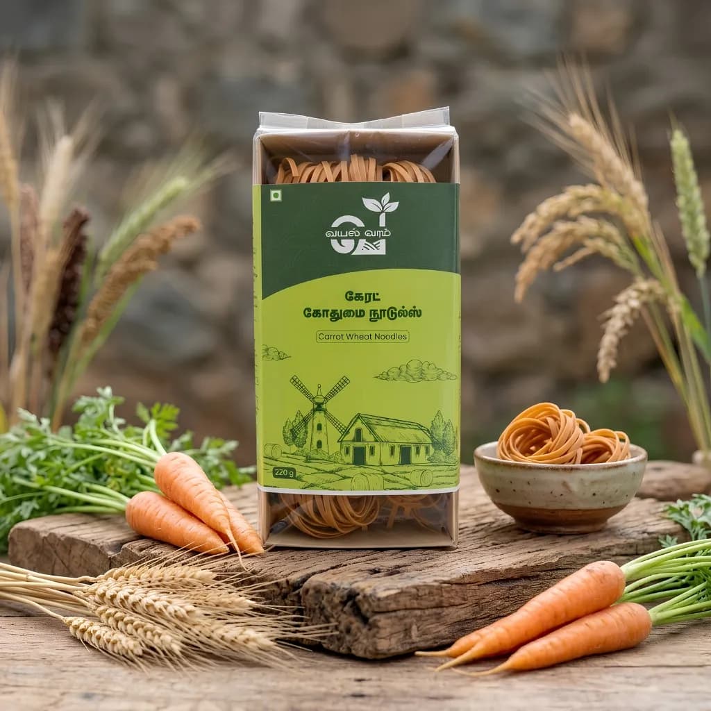 Carrot Wheat Noodles