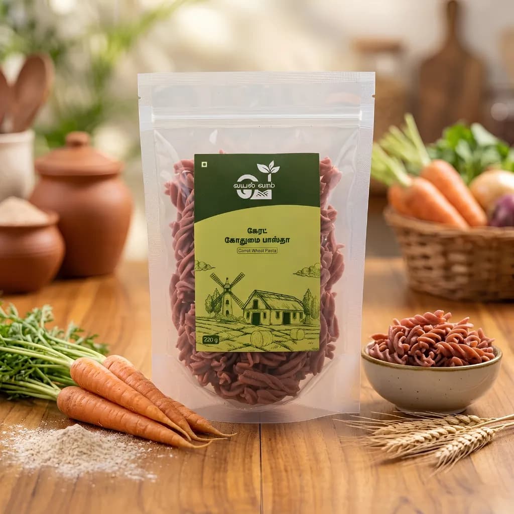 Carrot Wheat Pasta