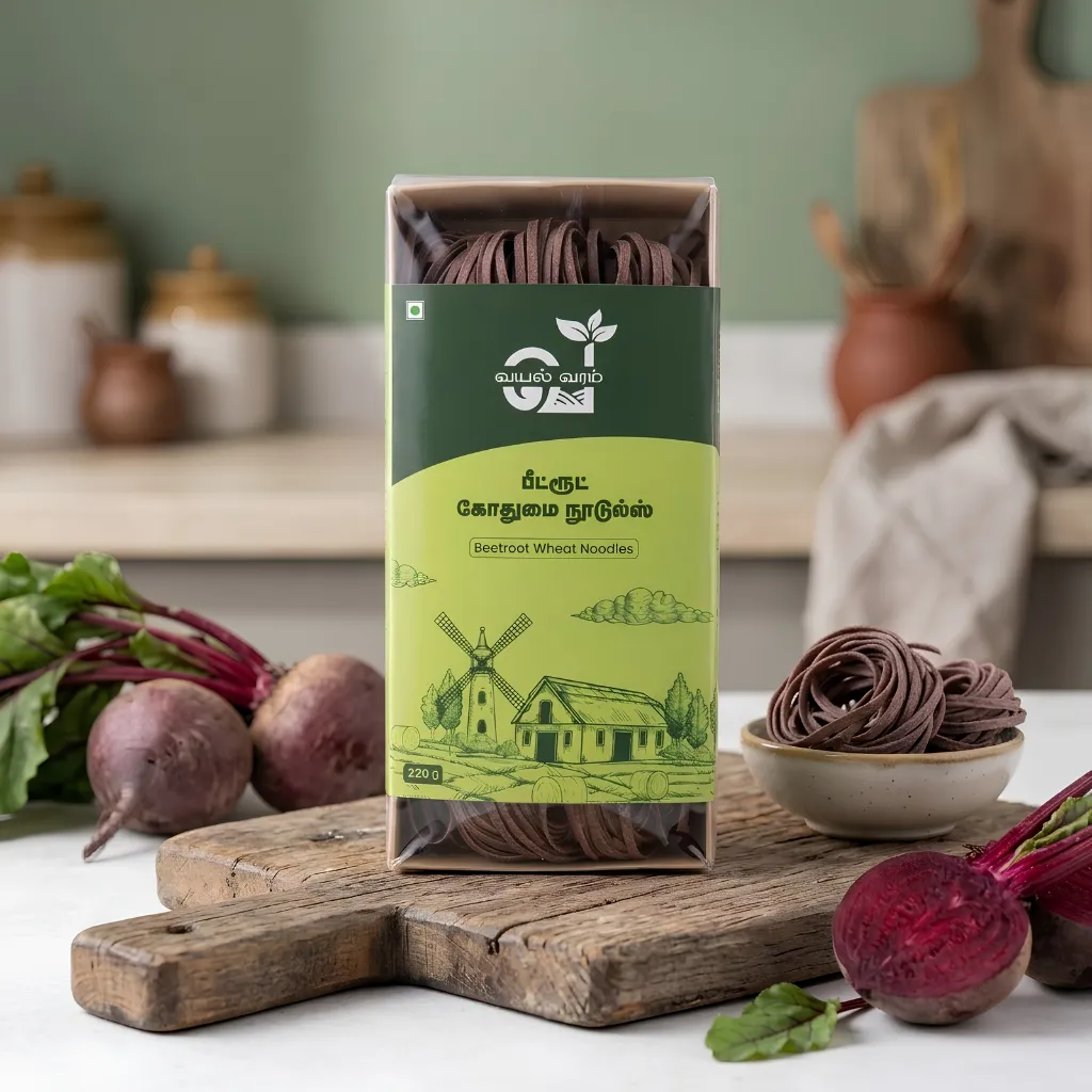 Beetroot Wheat Noodles