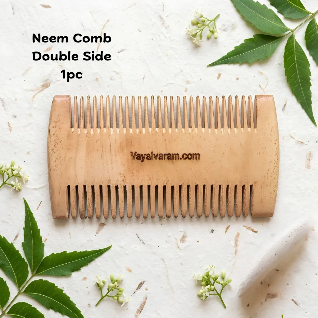 Neem Wooden Comb - Double Side