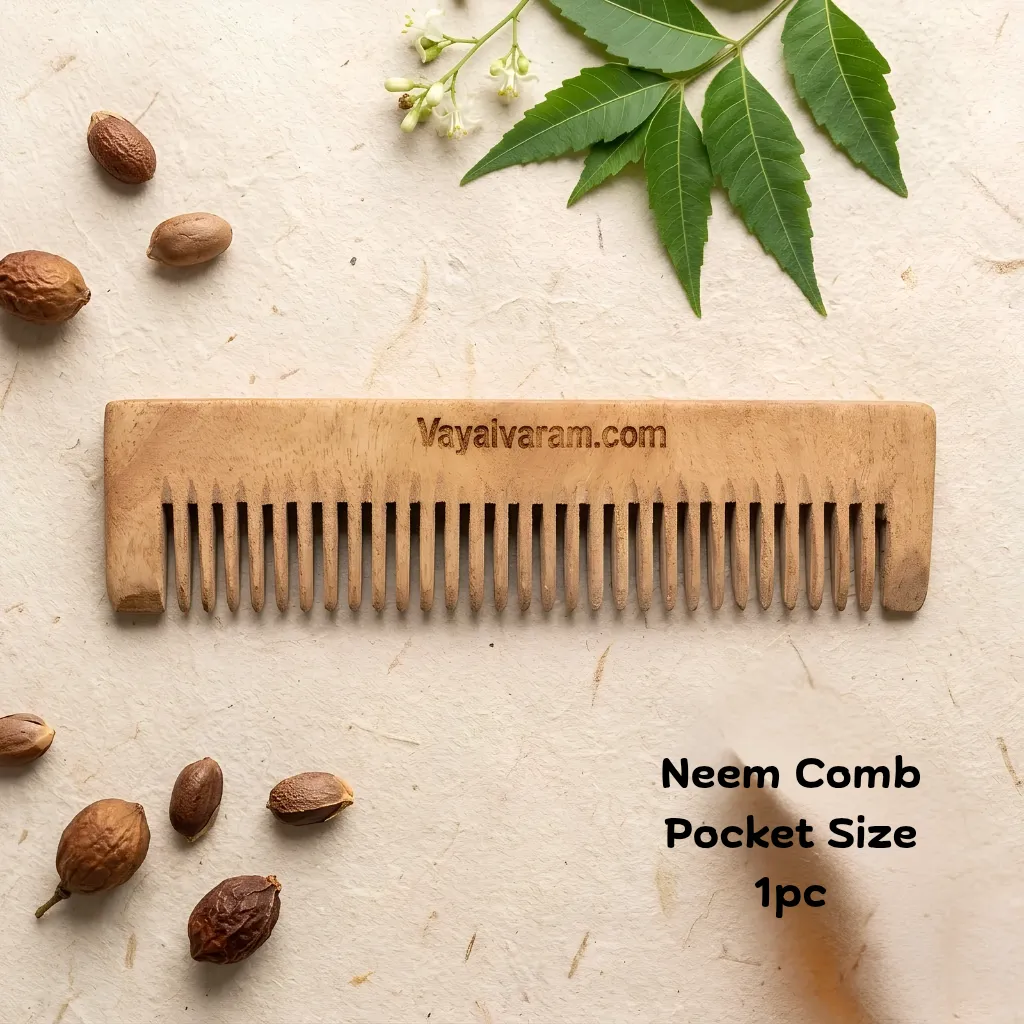 Neem Wooden Comb - Pocket Size